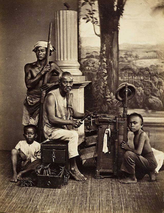 Foto: Chinese in Java during Dutch East Indies photograph by van Kinsbergen.